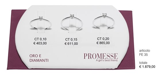 Anello Promesse Donna in Oro bianco FE35015 - FE35015
